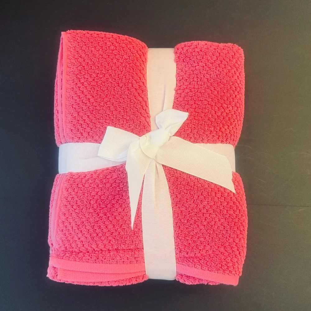 6pc TRULY LOU 100% Cotton Bath Towel Set - SnapDragon - Pink - Bundle